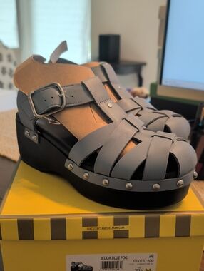 Circus by Sam Edelman Blue Strappy Leather Sandals